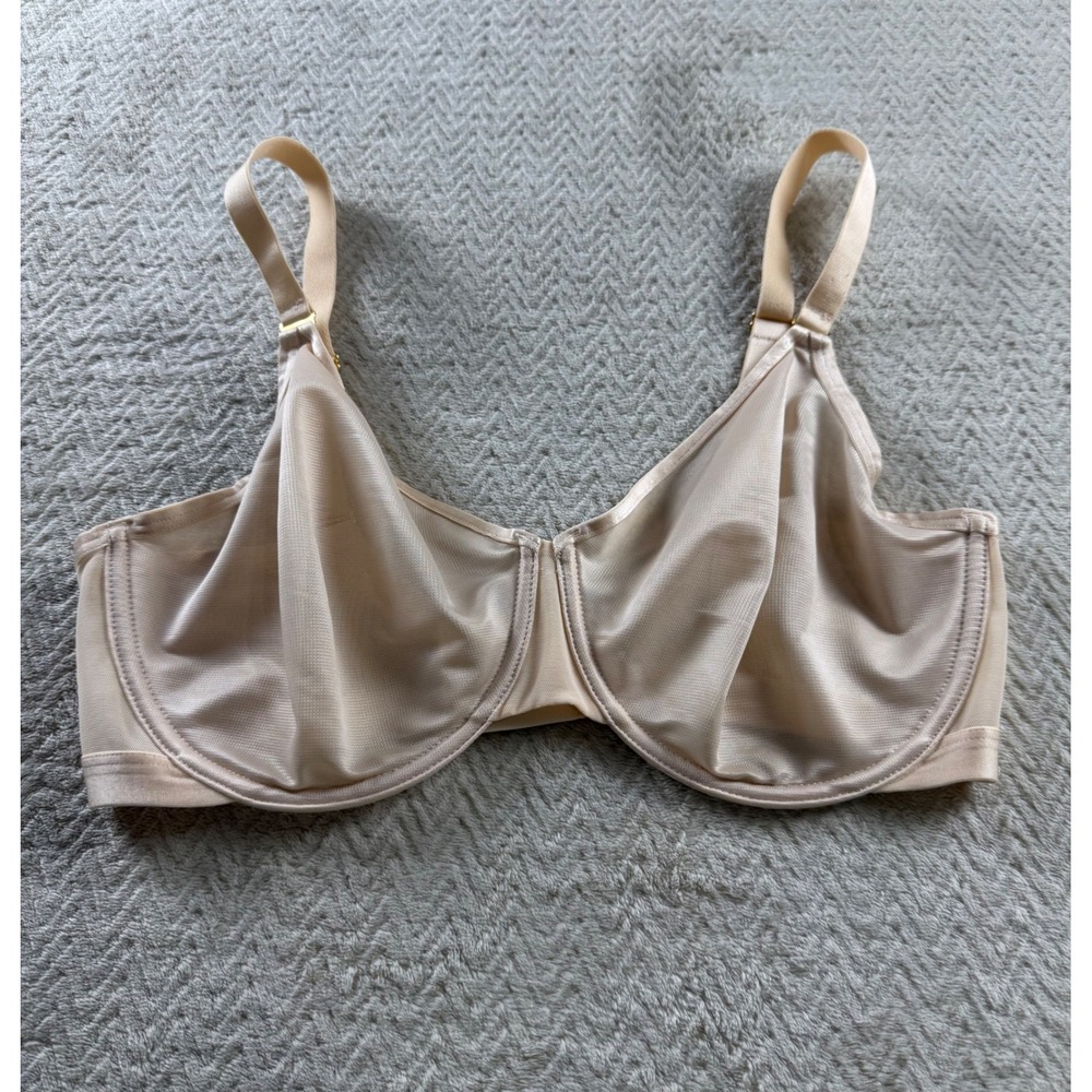 Soma Unbelievable Minimizer Bra 36DD Beige Nude Underwire‎ Mesh 032301